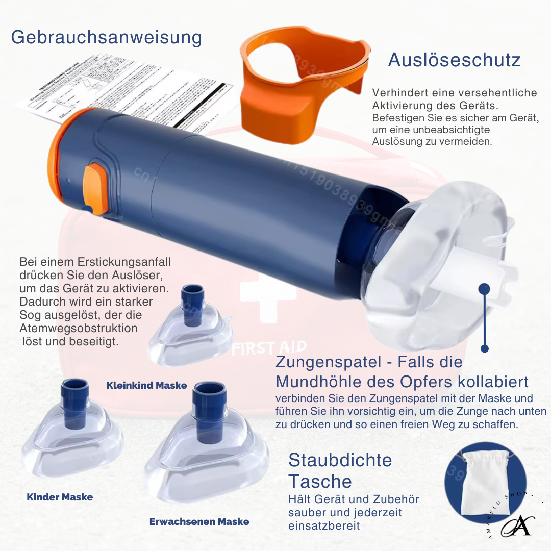 AirShield Rescue – Das medizinisch geprüfte Notfallgerät bei Erstickungsanfällen