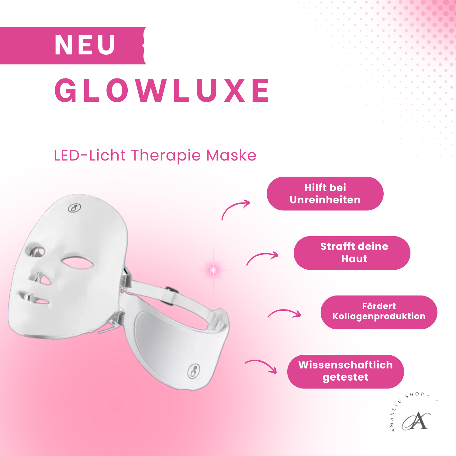 GlowLuxe - LED Maske